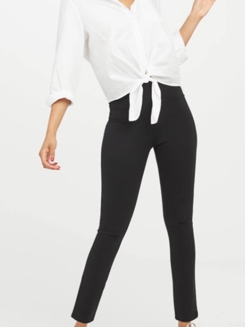 Spanx Pull On Ponte Pants Black Size M.